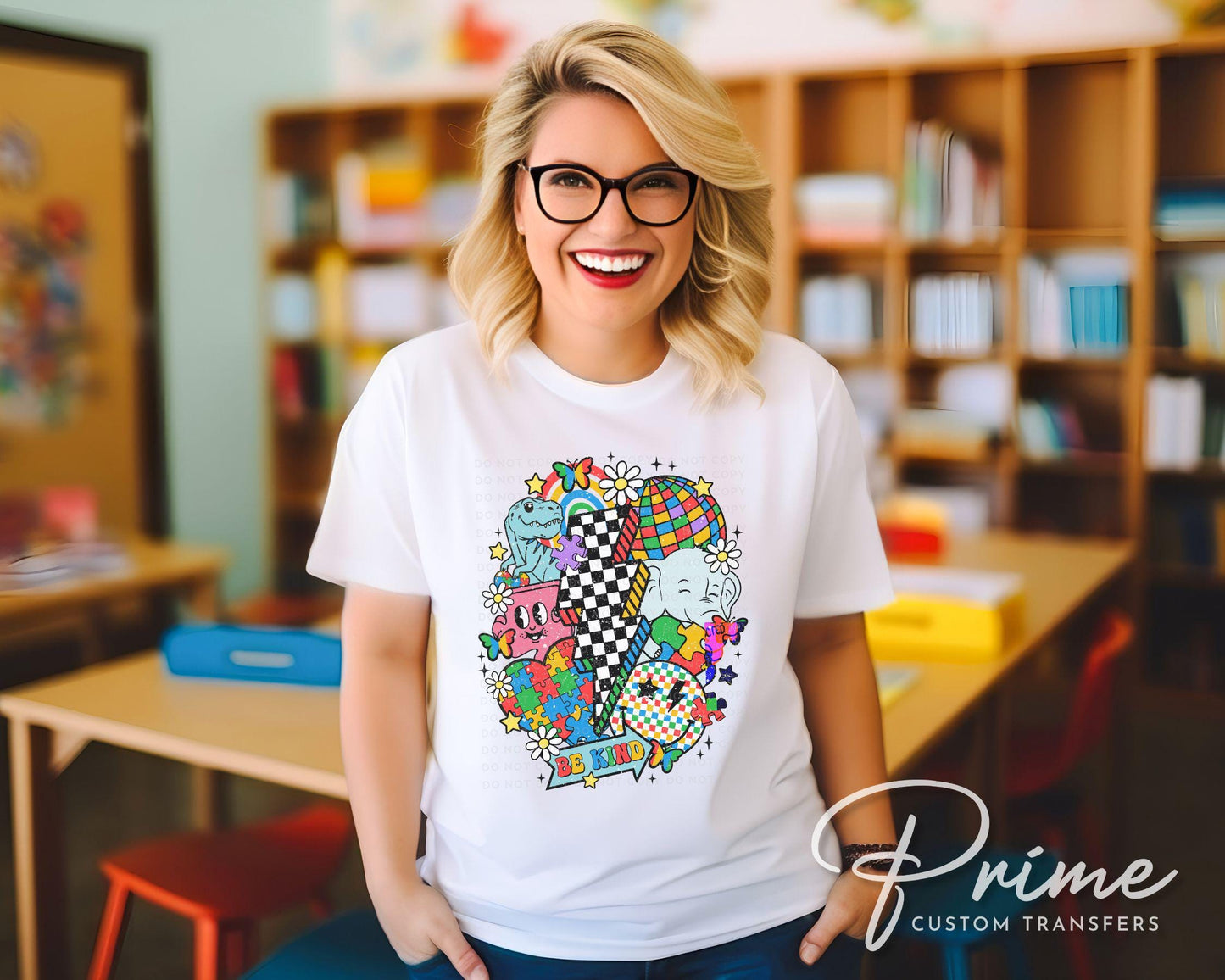 Autism Awareness DTF Transfers, Ready to Press, T-shirt Transfers, Heat Transfer, Direct to Film, Puzzle, Acceptance, Autism Mom Shirt Decal