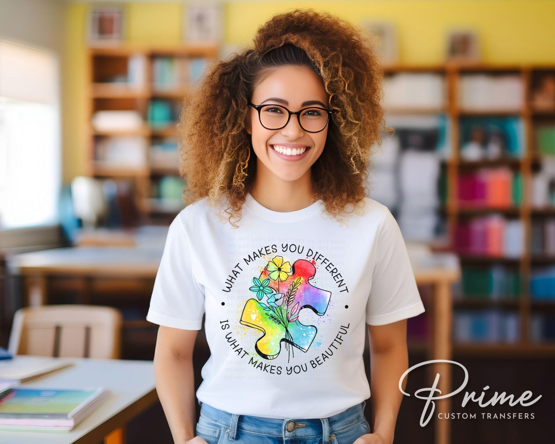 Autism Awareness DTF Transfers, Ready to Press, T-shirt Transfers, Heat Transfer, Direct to Film, Puzzle, Acceptance, Autism Mom Shirt Decal