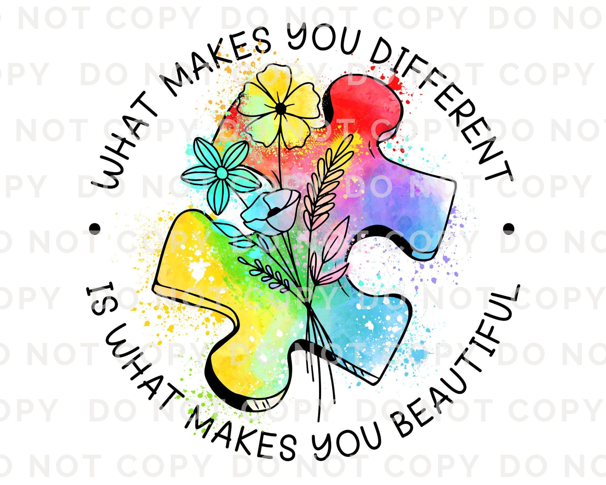 Autism Awareness DTF Transfers, Ready to Press, T-shirt Transfers, Heat Transfer, Direct to Film, Puzzle, Acceptance, Autism Mom Shirt Decal