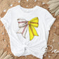 Baseball DTF Transfer, Ready to Press, T-shirt Transfer, Heat Transfer, Direct to Film, Sport Mom, Game Day, Coquette, Baseball Softball Bow