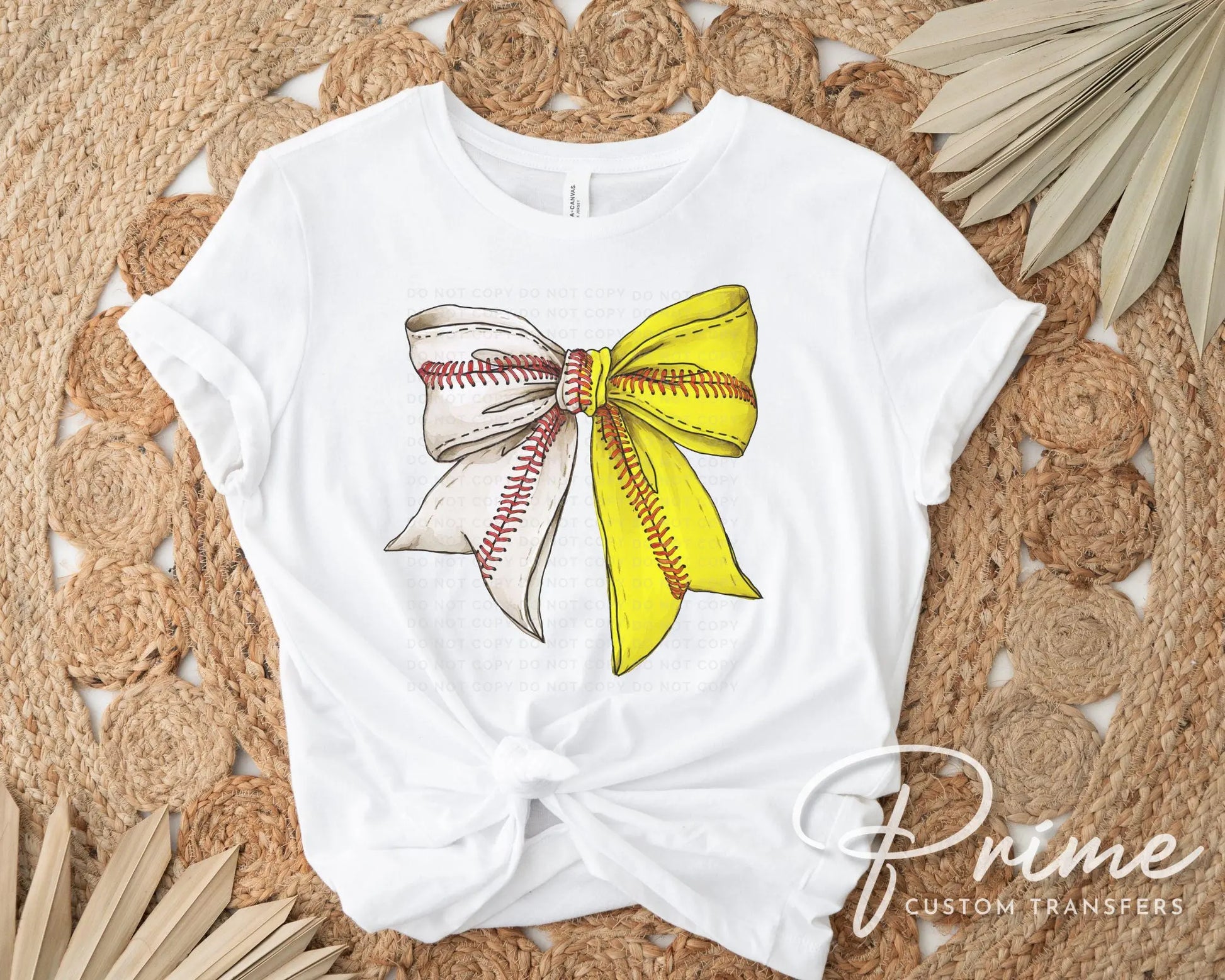 Baseball DTF Transfer, Ready to Press, T-shirt Transfer, Heat Transfer, Direct to Film, Sport Mom, Game Day, Coquette, Baseball Softball Bow