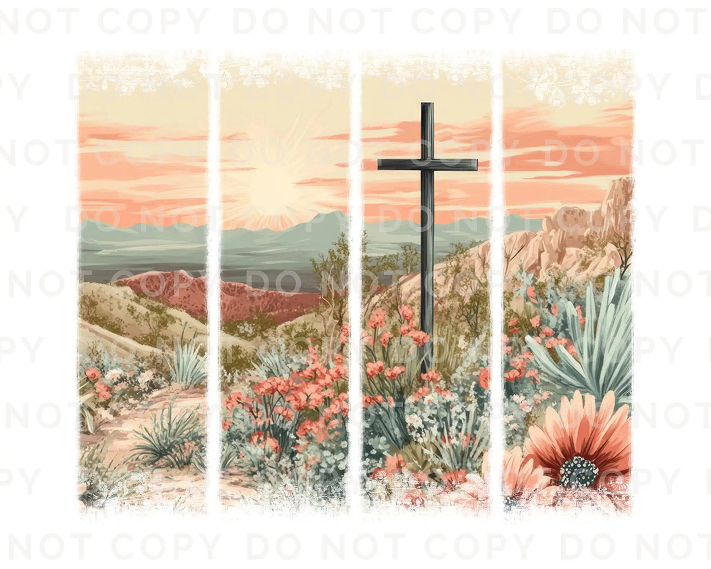 Easter DTF Transfer, Ready to Press, T-shirt Transfer, Heat Transfer, Direct to Film, Bible, Christian, Religious, Jesus, Watercolor Cross