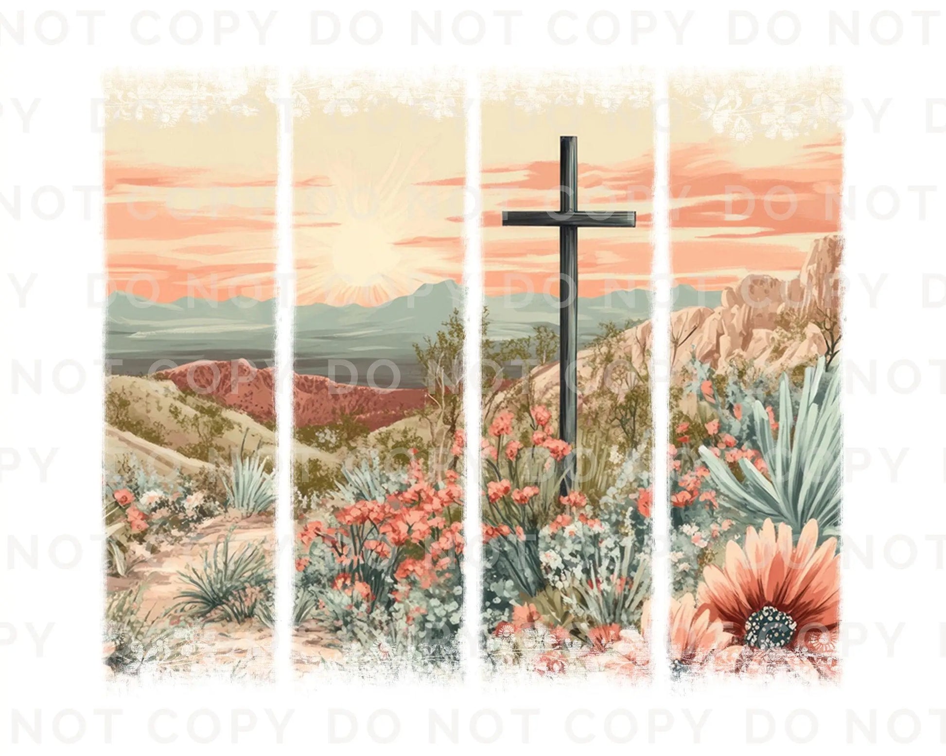 Easter DTF Transfer, Ready to Press, T-shirt Transfer, Heat Transfer, Direct to Film, Bible, Christian, Religious, Jesus, Watercolor Cross