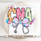Easter DTF Transfer, Ready to Press, T-shirt Transfer, Heat Transfer, Direct to Film, Holiday, Pink, Nurse Gift, Coquette CNA Nurse Easter