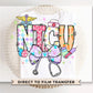 Easter DTF Transfer, Ready to Press, T-shirt Transfer, Heat Transfer, Direct to Film, Holiday, Pink, CNA, Gift, Easter Coquette NICU Nurse