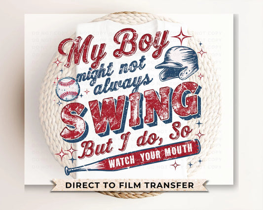 Baseball DTF Transfer, Ready to Press, T-shirt Transfers, Heat Transfer, Direct to Film, Softball, Game Day, T-Ball, Sports Mom Apparel dtf