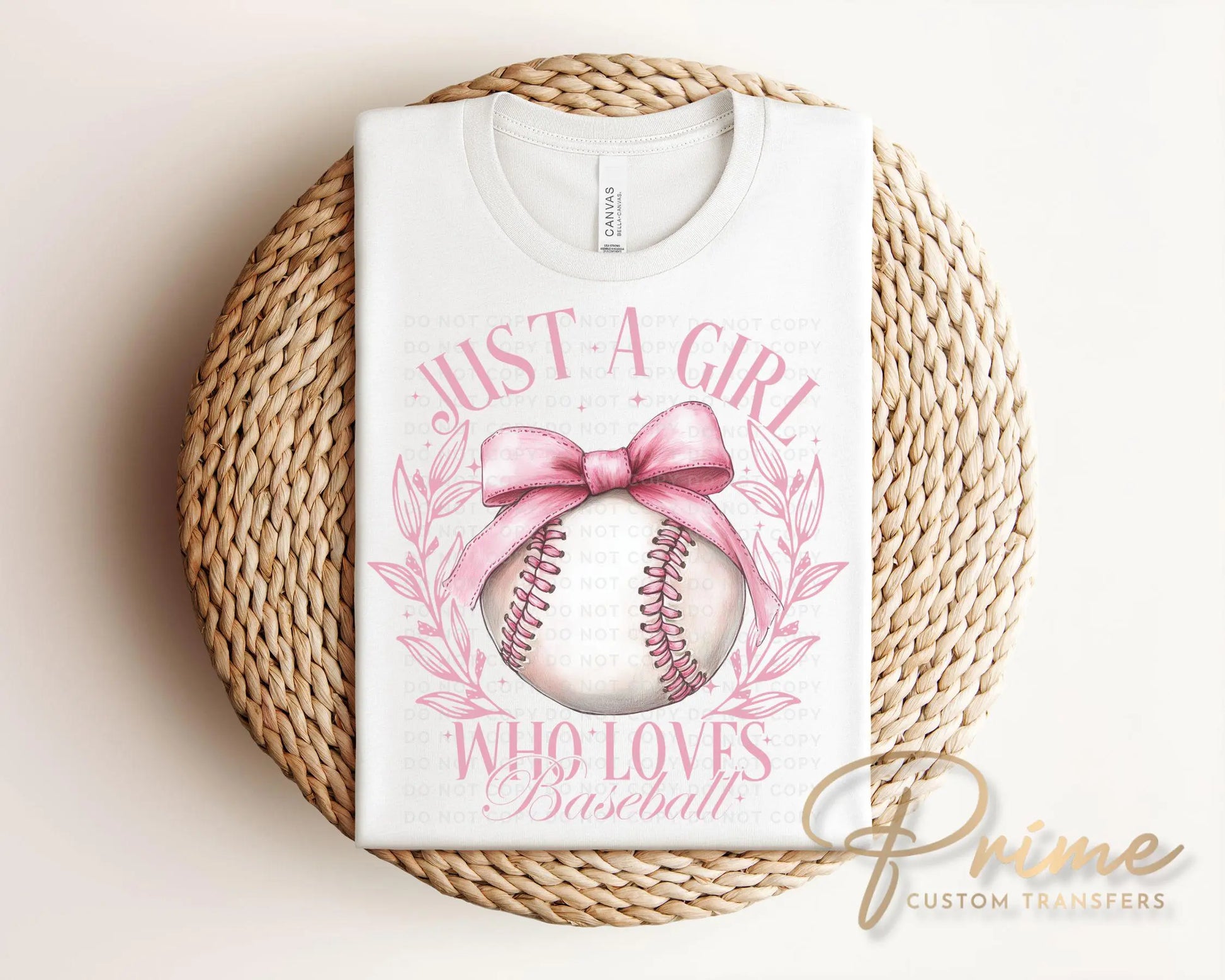 Baseball DTF Transfers, Ready to Press, T-shirt Transfers, Heat Transfer, Direct to Film, Sports Mom Apparel, Girlie, Baseball Coquette Bow