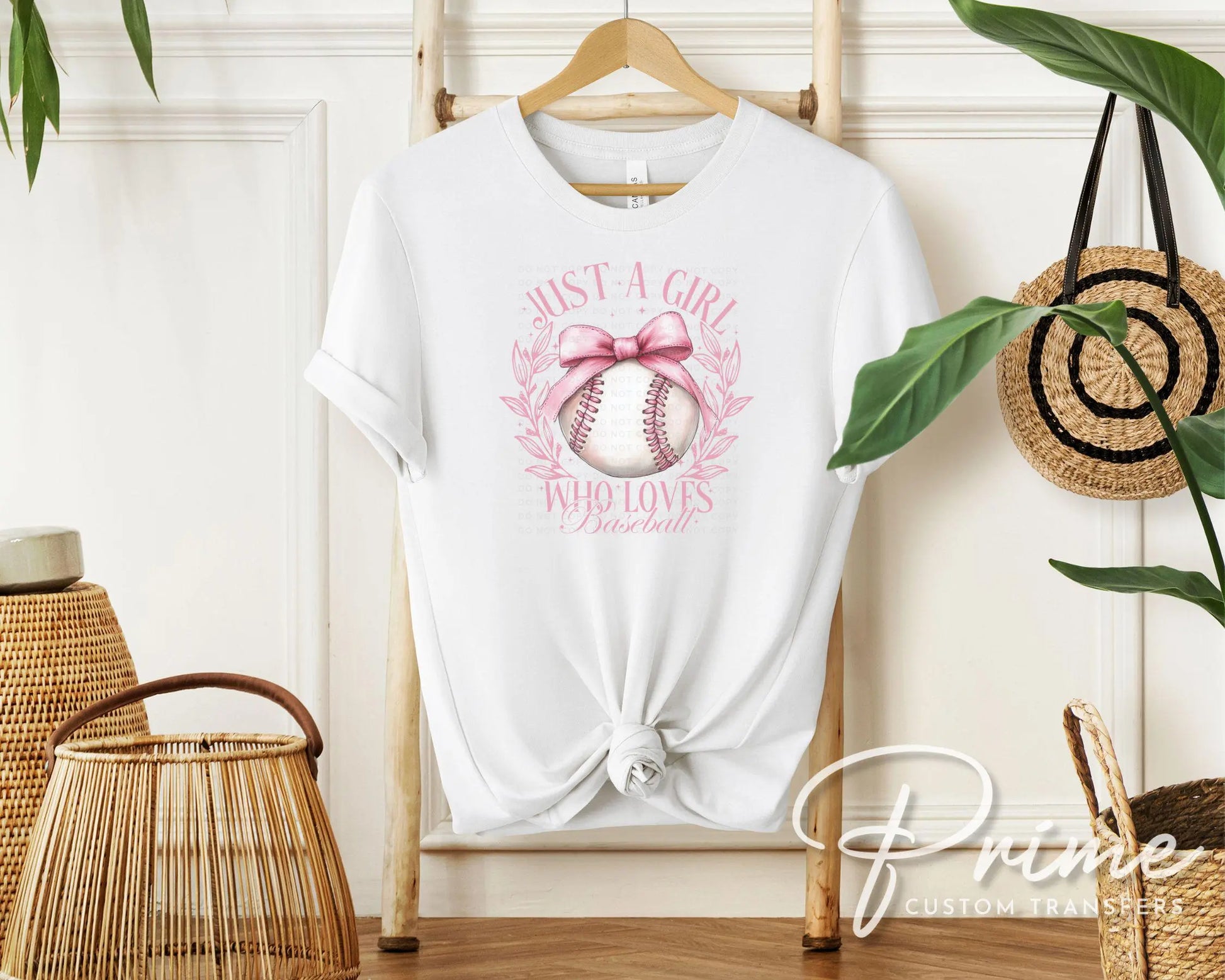 Baseball DTF Transfers, Ready to Press, T-shirt Transfers, Heat Transfer, Direct to Film, Sports Mom Apparel, Girlie, Baseball Coquette Bow