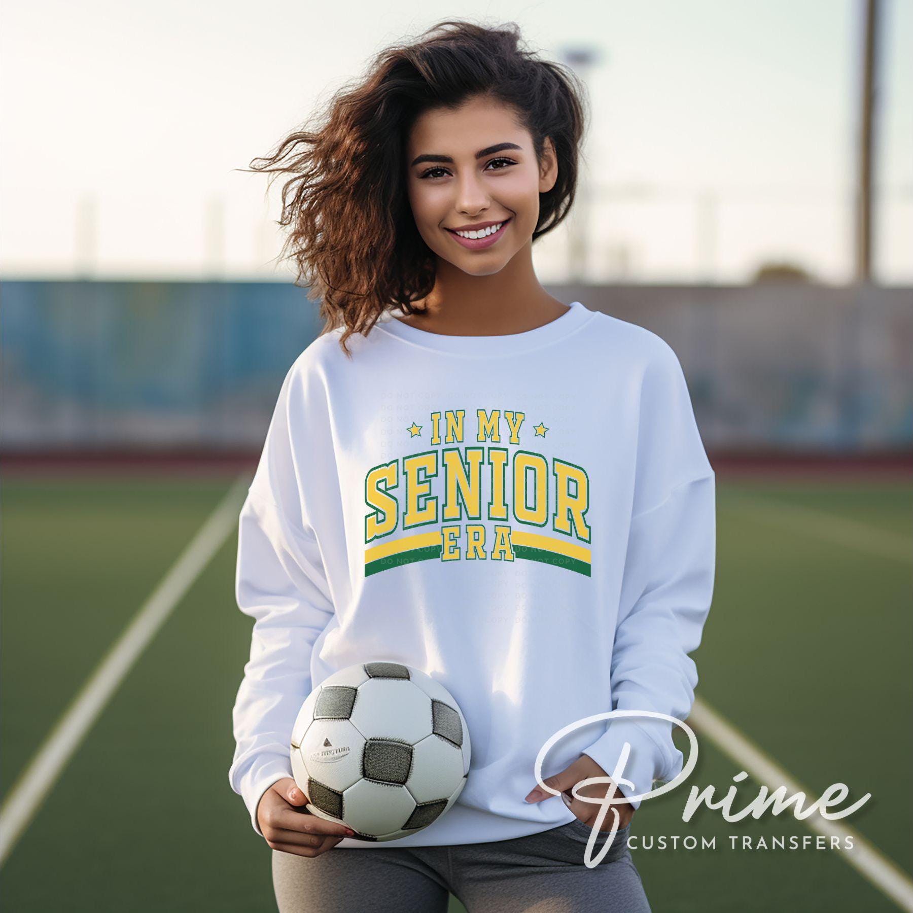 School DTF Transfer, Ready to Press, T-shirt Transfer, Direct to Film, High School Graduation Senior Class 2025, Senior Era Yellow and Green