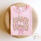 Easter DTF Transfers, Ready to Press, T-shirt Transfers, Heat Transfer, Direct to Film, Faux Glitter, Bunny, Brushstroke, Girly Coquette Bow