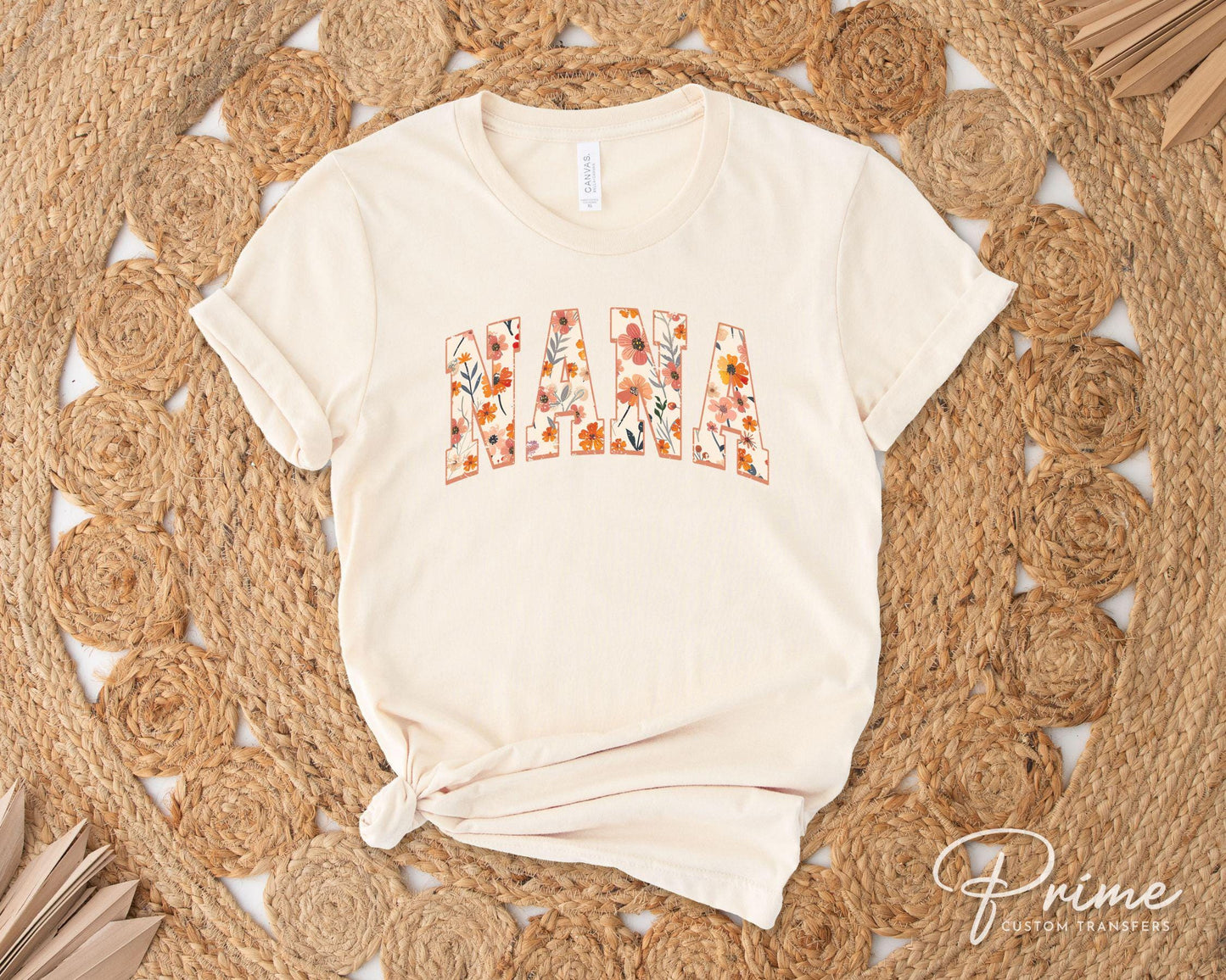 Mother's Day DTF Transfers, Ready to Press, T-shirt Transfers, Heat Transfer, Direct to Film, Grandparent, Flowers, Boho, Gift, Floral Nana