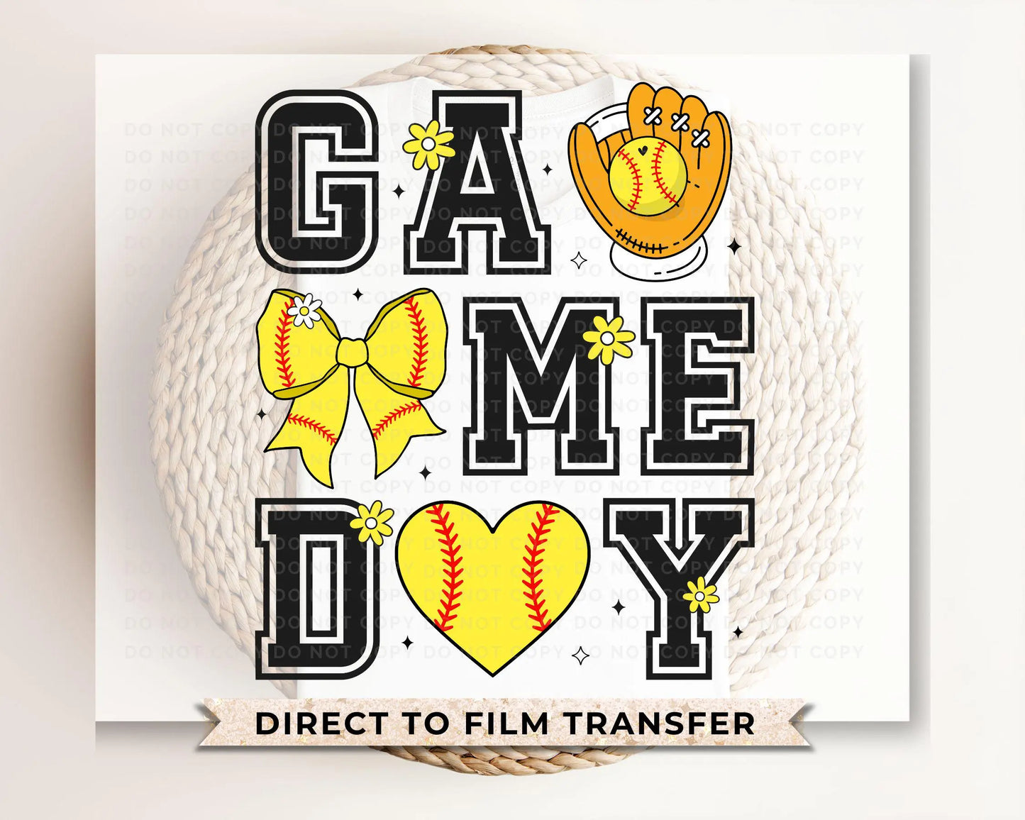 Softball DTF Transfers, Ready to Press, T-shirt Transfers, Heat Transfer, Direct to Film, Sports Mom Apparel, Coquette Bow, Game Day, Trendy