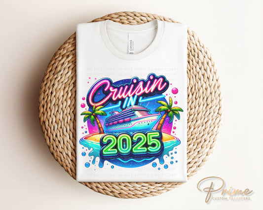 Cruise DTF Transfer, Ready to Press, T-shirt Transfer, Heat Transfer, Direct to Film, Matching Trip Shirts, Family and Friends Vacation 2025