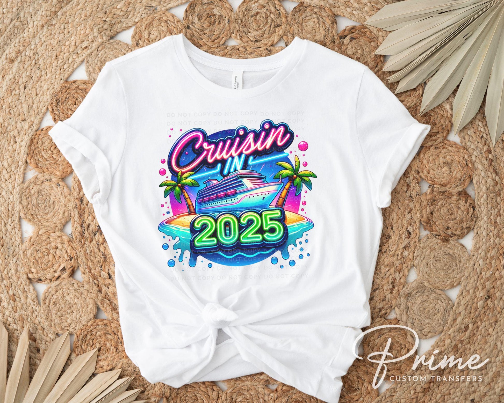 Cruise DTF Transfer, Ready to Press, T-shirt Transfer, Heat Transfer, Direct to Film, Matching Trip Shirts, Family and Friends Vacation 2025