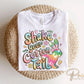 Easter DTF Transfer, Ready to Press, T-shirt Transfer, Heat Transfer, Direct to Film, Spring, Rabbit, Tye Dye Bunny, Shake Your Cotton Tail