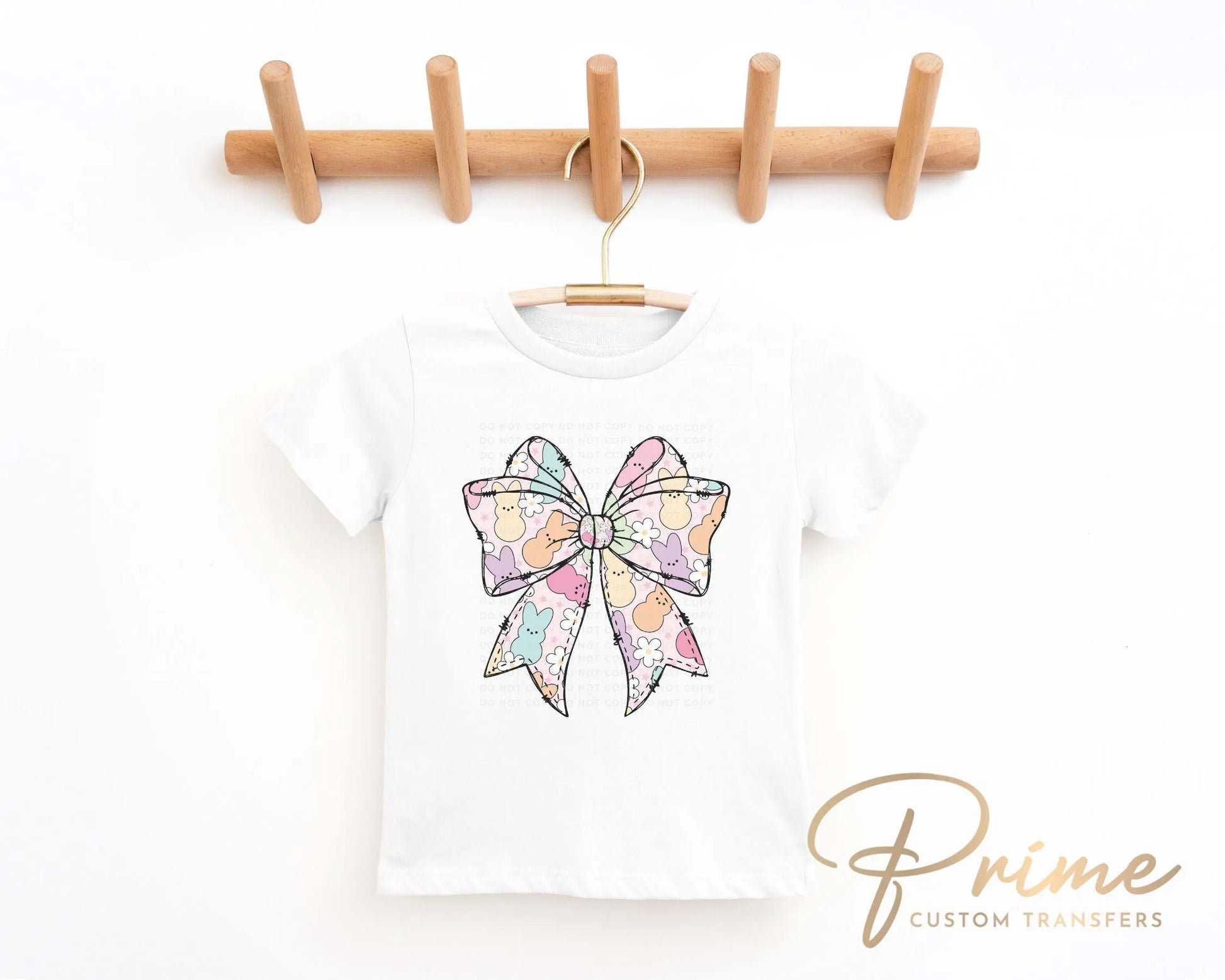 Easter DTF Transfer, Ready to Press, T-shirt Transfer, Heat Transfer, Direct to Film, Spring, Religious, Bunny, Candy, Coquette Easter Bow