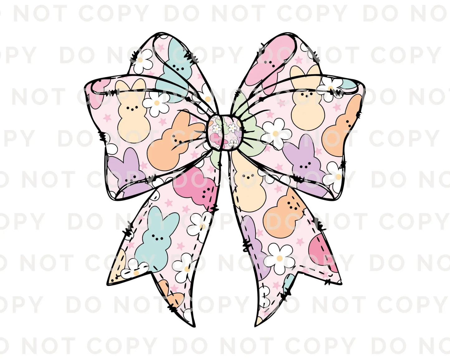 Easter DTF Transfer, Ready to Press, T-shirt Transfer, Heat Transfer, Direct to Film, Spring, Religious, Bunny, Candy, Coquette Easter Bow