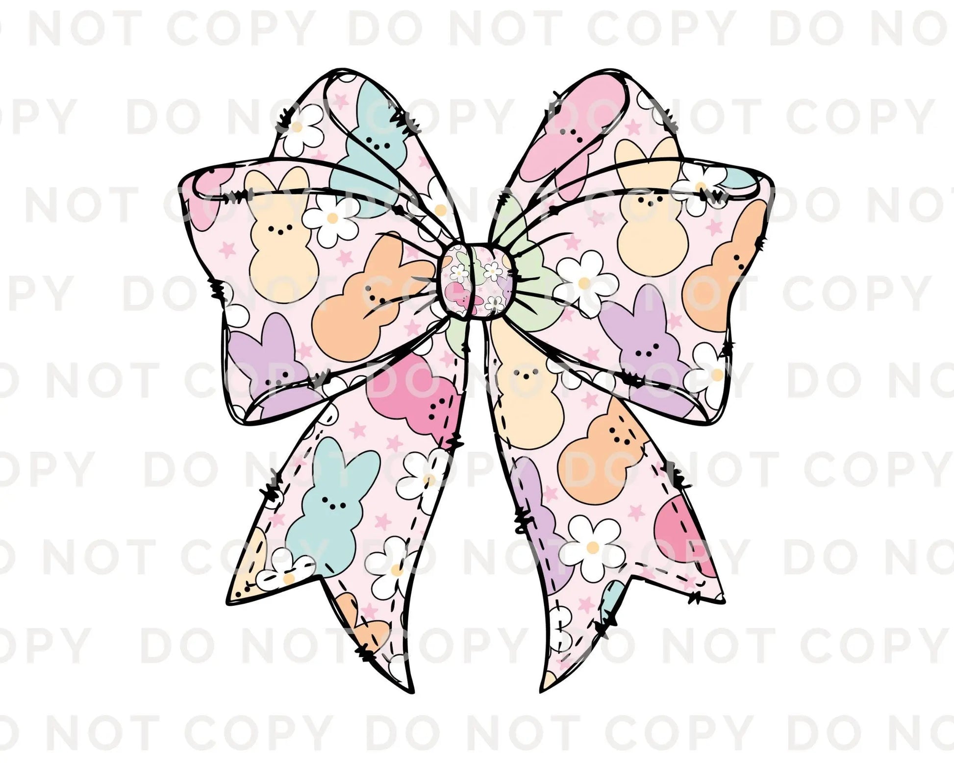 Easter DTF Transfer, Ready to Press, T-shirt Transfer, Heat Transfer, Direct to Film, Spring, Religious, Bunny, Candy, Coquette Easter Bow