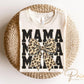 Mother's Day DTF Transfer, Ready to Press, T-shirt Transfer, Heat Transfer, Direct to Film, Animal Print, Leopard Print Mama Coquette Bow