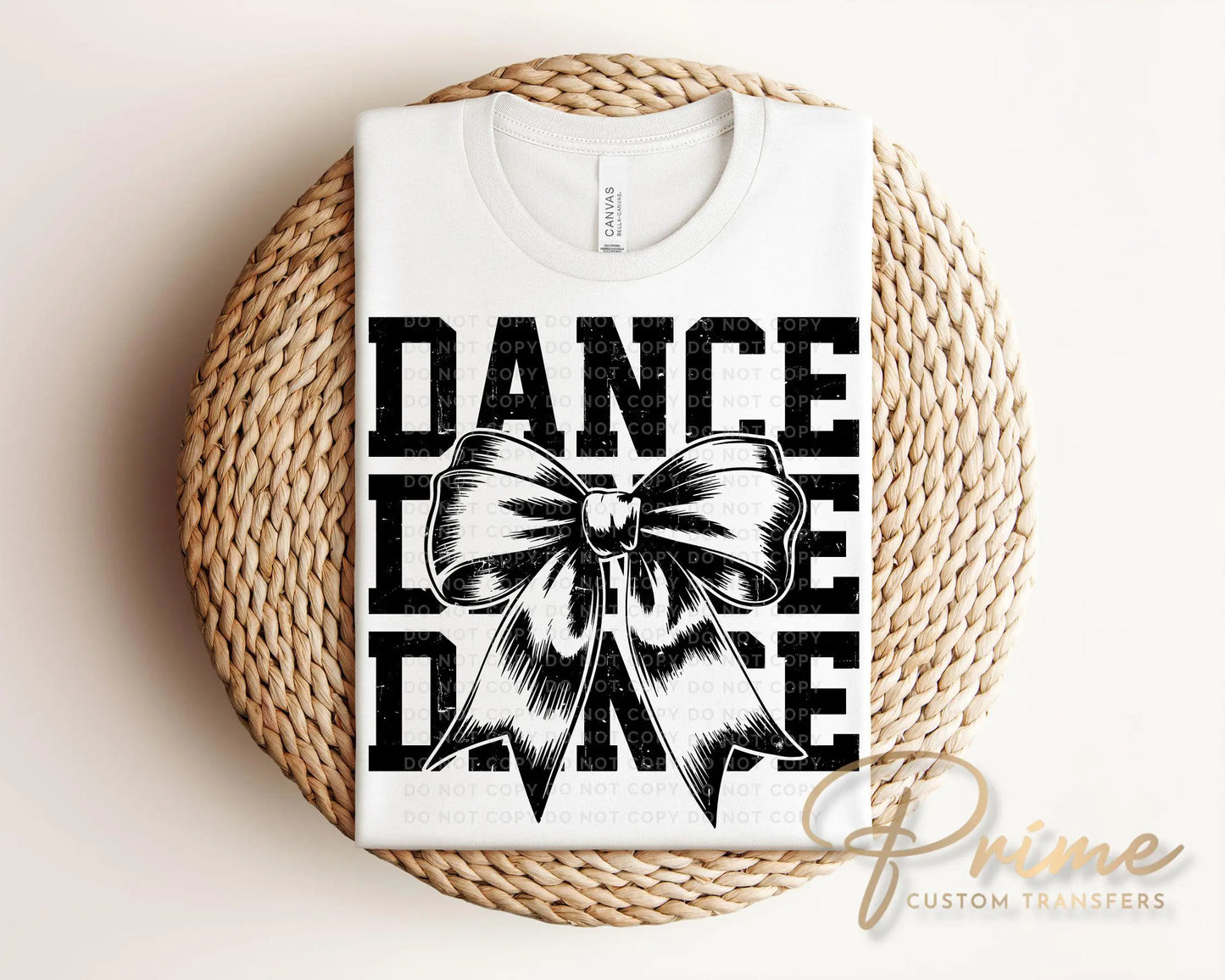 Dance DTF Transfer, Ready to Press, T-shirt Transfer, Heat Transfer, Direct to Film, Gift, Competition Weekend, Coquette Bow, Dance Team