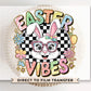 Easter DTF Transfer, Ready to Press, T-shirt Transfer, Heat Transfer, Direct to Film, Bunny, Glitter, Brushstroke, Coquette Easter Vibes