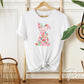 Easter DTF Transfer, Ready to Press, T-shirt Transfer, Heat Transfer, Direct to Film, Spring, Watercolor Floral Easter Coquette Easter Bunny