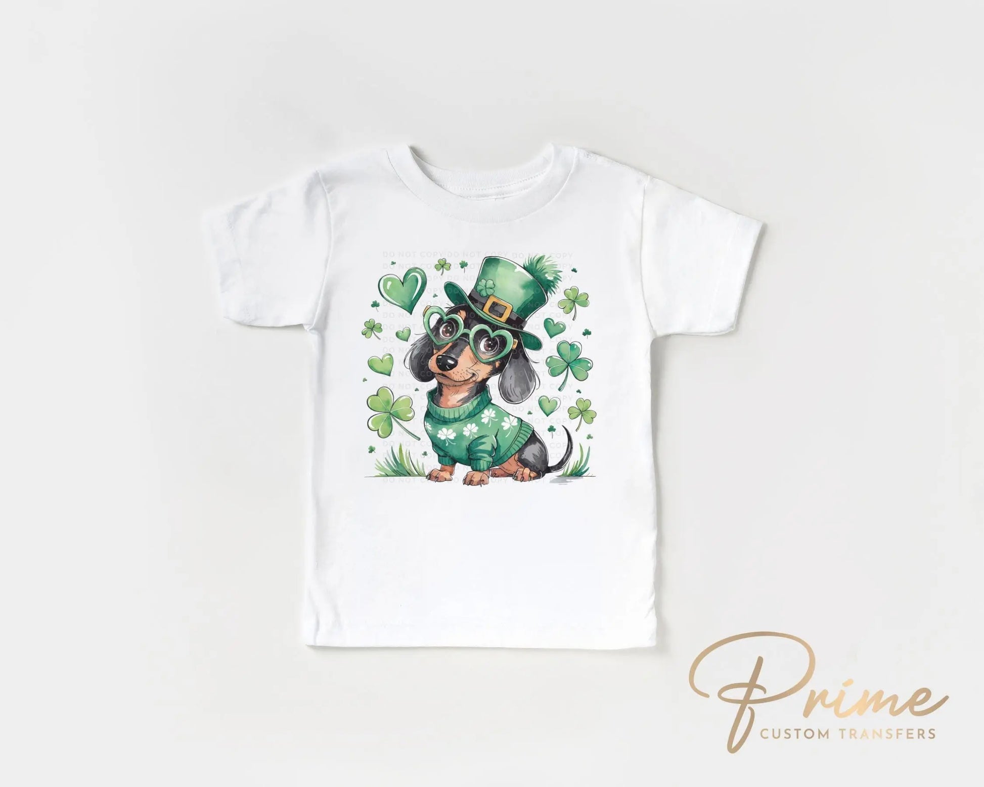 St. Patrick's Day DTF Transfer, Ready to Press, T-shirt Transfer, Heat Transfer, Direct to Film, Pet Mom, Dog Lover, Dog Mama, Dachshund Dog
