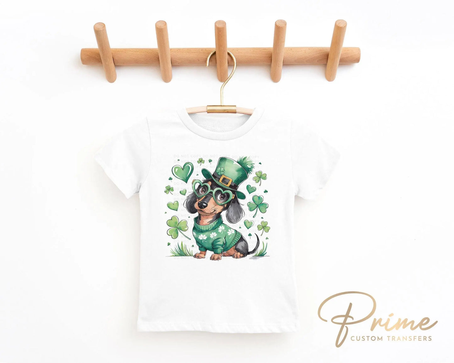 St. Patrick's Day DTF Transfer, Ready to Press, T-shirt Transfer, Heat Transfer, Direct to Film, Pet Mom, Dog Lover, Dog Mama, Dachshund Dog
