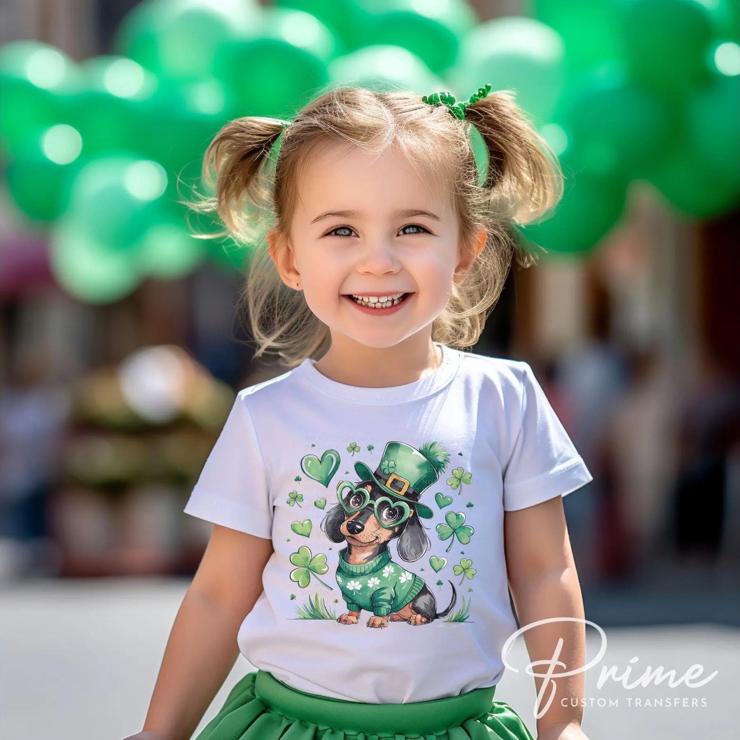 St. Patrick's Day DTF Transfer, Ready to Press, T-shirt Transfer, Heat Transfer, Direct to Film, Pet Mom, Dog Lover, Dog Mama, Dachshund Dog