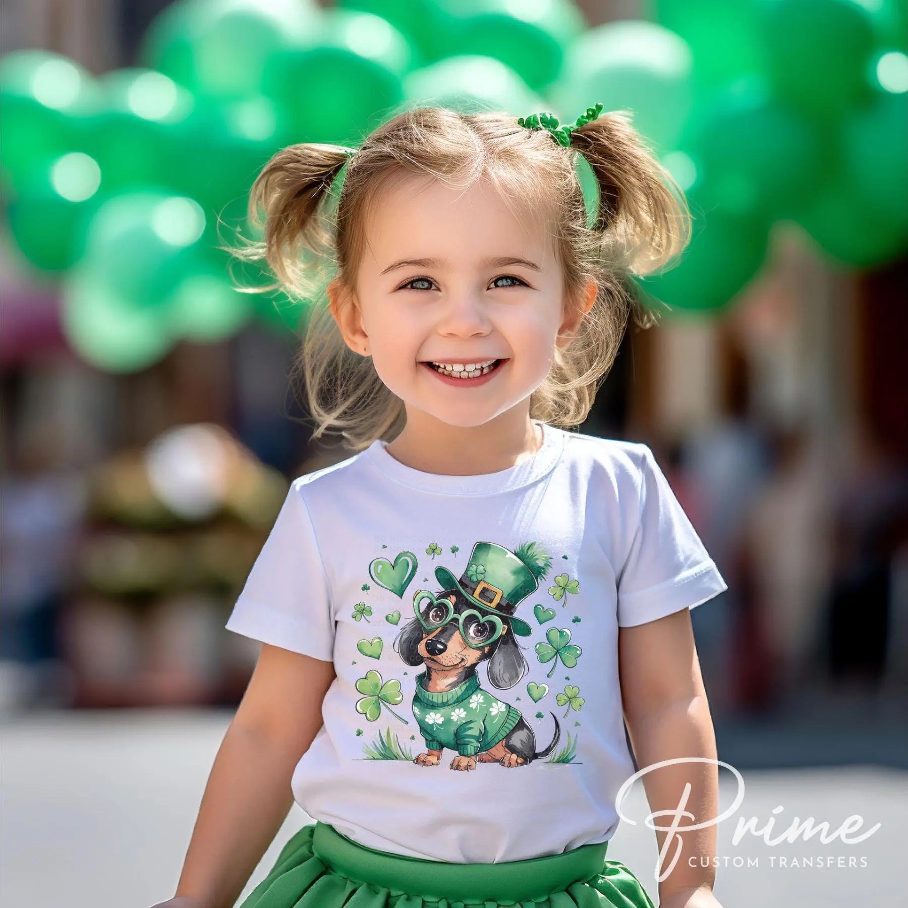 St. Patrick's Day DTF Transfer, Ready to Press, T-shirt Transfer, Heat Transfer, Direct to Film, Pet Mom, Dog Lover, Dog Mama, Dachshund Dog