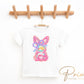 Easter DTF Transfers, Ready to Press, T-shirt Transfers, Heat Transfer, Direct to Film, Spring, Girly, Coquette, Brushstroke Easter Bunny