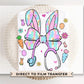 Easter DTF Transfer, Ready to Press, T-shirt Transfer, Heat Transfer, Direct to Film, Holiday, Pink, CNA, Nurse Gift, Coquette Nurse Easter