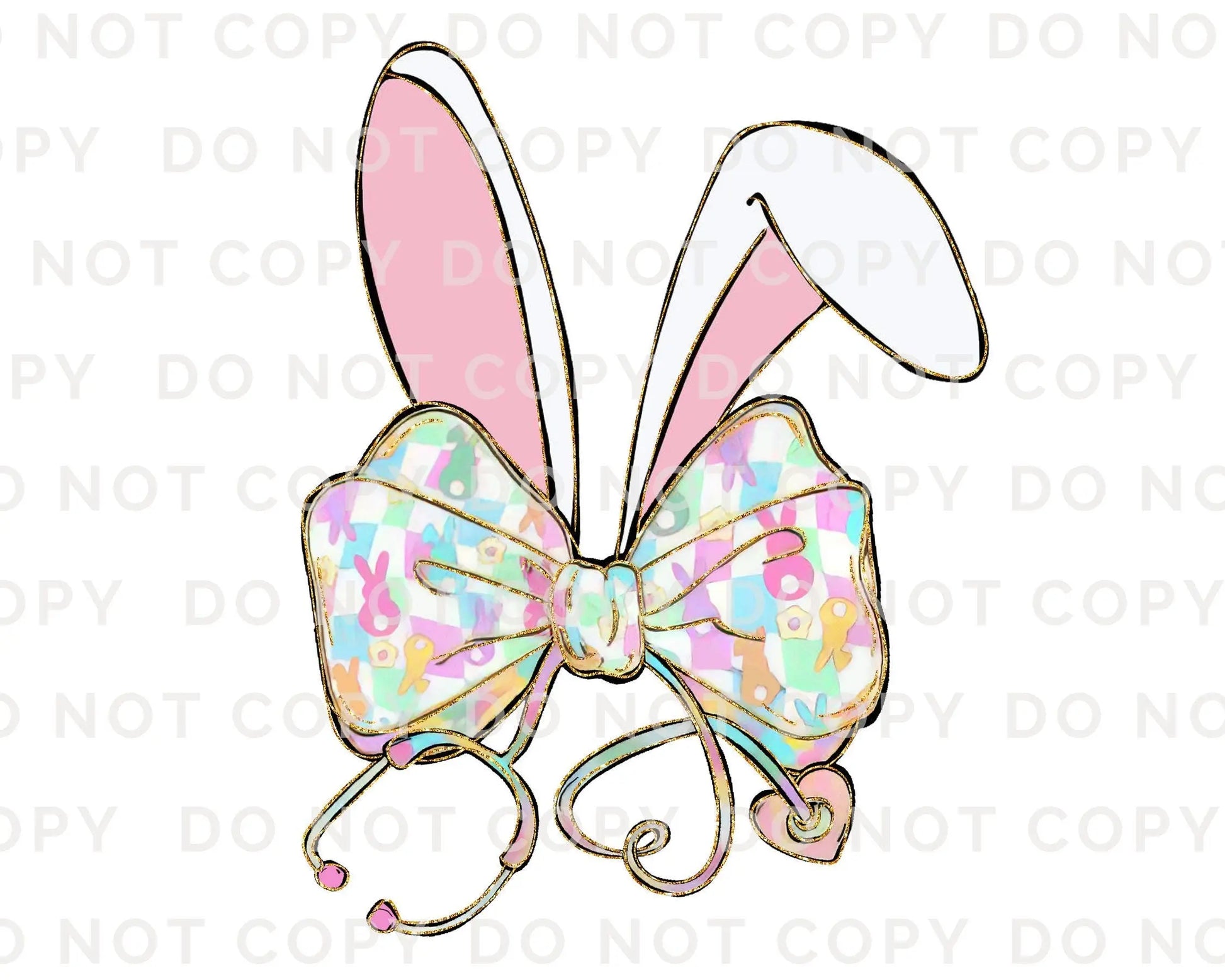 Easter DTF Transfer, Ready to Press, T-shirt Transfer, Heat Transfer, Direct to Film, Holiday, Pink, CNA, Nurse Gift, Coquette Nurse Easter