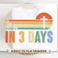 Easter DTF Transfer, Ready to Press, T-shirt Transfer, Heat Transfer, Direct to Film, Bible, Christian, Jesus, A Lot Can Happen in 3 Days