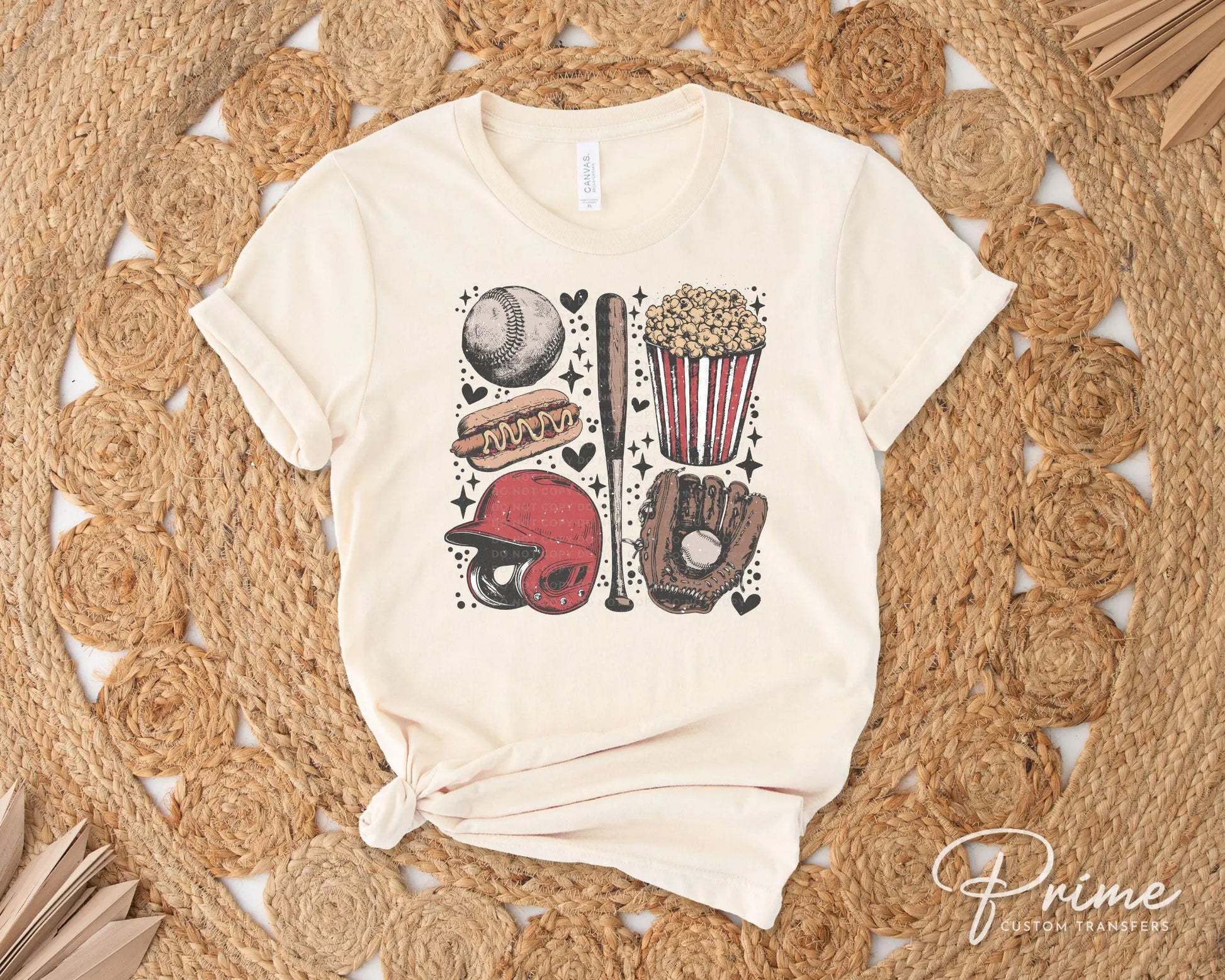 Baseball DTF Transfer, Ready to Press, T-shirt Transfers, Heat Transfer, Direct to Film, Game Day, Sports Mom Apparel, Retro Style Baseball