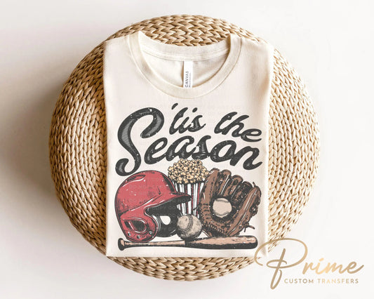 Baseball DTF Transfer, Ready to Press, T-shirt Transfers, Heat Transfer, Direct to Film, Game Day, Sports Mom Apparel, Retro Style Baseball