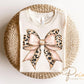 Leopard Coquette Bow DTF Transfers, Ready to Press, T-shirt Transfer, Heat Transfer, Direct to Film, Girly, Faux Glitter Animal Print Bow