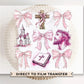 Easter DTF Transfer, Ready to Press, T-shirt Transfer, Heat Transfer, Direct to Film, Bible, Christian, Coquette Bow, Church, Collage, Jesus