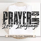 Christian DTF Transfers, Ready to Press, T-shirt Transfers, Heat Transfer, Direct to Film, Bible Verse, Prayer, Jesus, Faith, Love Language