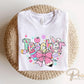 Easter DTF Transfer, Ready to Press, T-shirt Transfer, Heat Transfer, Direct to Film, School, Hoppy Easter Bunny Bow Egg, Coquette Teacher