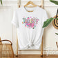 Easter DTF Transfer, Ready to Press, T-shirt Transfer, Heat Transfer, Direct to Film, School, Hoppy Easter Bunny Bow Egg, Coquette Teacher