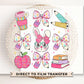 Easter DTF Transfer, Ready to Press, T-shirt Transfer, Heat Transfer, Direct to Film, Preschool, Teacher Gift, Bow, Coquette Easter School