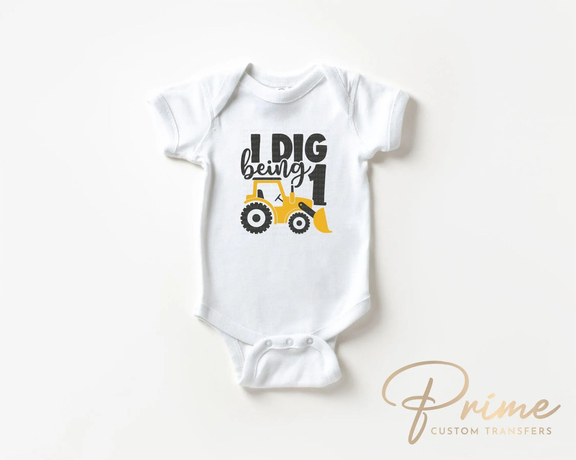 Birthday Boy DTF Transfers, Ready to Press, T-shirt Transfers, Heat Transfer, Direct to Film, First Birthday Party, Tractor, I Dig Being 1