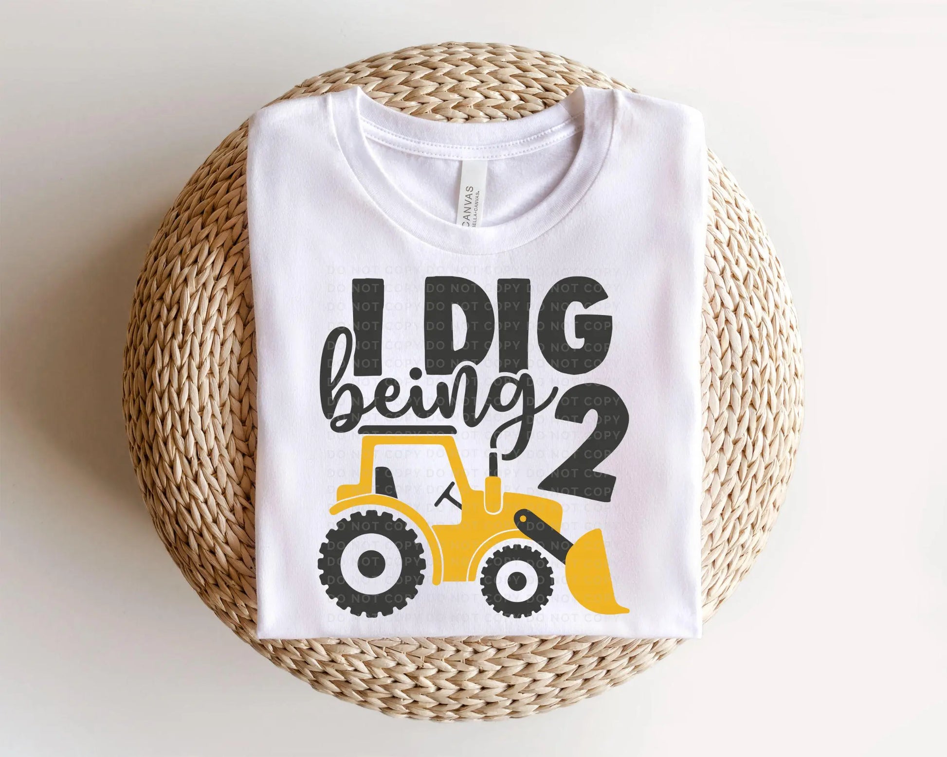 Birthday Boy DTF Transfers, Ready to Press, T-shirt Transfers, Heat Transfer, Direct to Film, Second Birthday Party, Tractor, I Dig Being 2