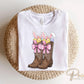 Easter DTF Transfer, Ready to Press, T-shirt Transfer, Heat Transfer, Direct to Film, Western, Coquette Bow, Cowgirl, Easter Cowboy Boots