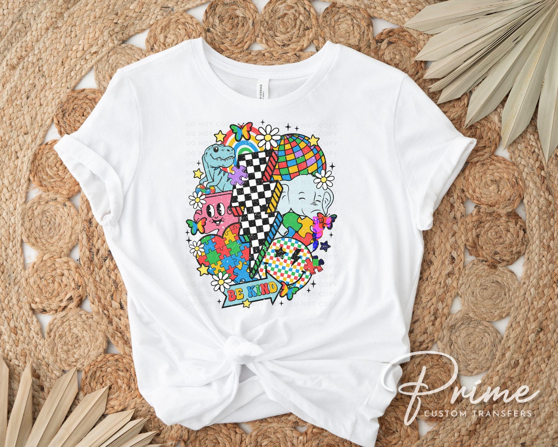Autism Awareness DTF Transfers, Ready to Press, T-shirt Transfers, Heat Transfer, Direct to Film, Puzzle, Acceptance, Autism Mom Shirt Decal