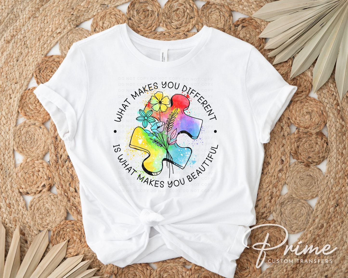 Autism Awareness DTF Transfers, Ready to Press, T-shirt Transfers, Heat Transfer, Direct to Film, Puzzle, Acceptance, Autism Mom Shirt Decal