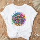 Birthday Girl DTF Transfers, Ready to Press, T-shirt Transfers, Heat Transfer, Direct to Film, Party Squad, Colorful Leopard Birthday