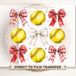 Softball DTF Transfers, Ready to Press, T-shirt Transfers, Heat Transfer, Direct to Film, Sports Mom, Softballs and Bows, Coquette, Trendy