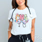Easter DTF Transfer, Ready to Press, T-shirt Transfer, Heat Transfer, Direct to Film, Holiday, Pink, Nurse Gift, Coquette CNA Nurse Easter